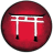Torii gate logo Japanese Culture